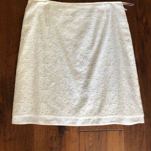 ESCADA Margaratha Ley Embroidered Organdy Skirt